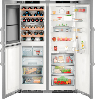 Liebherr SBSES8496-21 restant met wijngedeelte RVS Roestvrijstaal