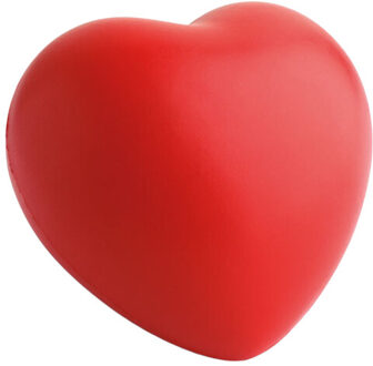Lief pu hart stressbal Rood - One size