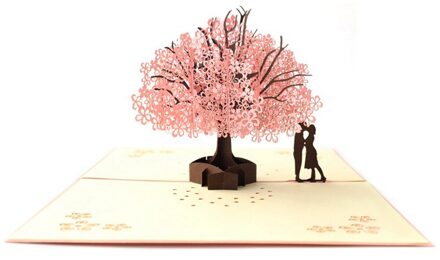 Liefde 3D Pop Up Kaarten Valentijnsdag Postkaart Met Envelop Stickers Huwelijksuitnodiging Wenskaarten Anniversary Voor Haar type A
