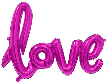 Liefde Brief Folie Ballon Anniversary Wedding Valentijnsdag Verjaardag Partij Decoratie Photo Booth Props @ # E02 roos rood S