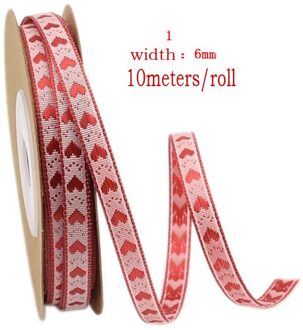 Liefde Gedrukt Lint Bruiloft Tanabata Wrap Touw Valentijnsdag Rode Jacquard Lint Diy Handgemaakte Lint 1