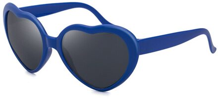Liefde Hartvormige Effecten Bril Horloge De Lichten Veranderen Om Hartvorm Nachts Diffractie Bril Vrouwen Zonnebril Bril Blauw