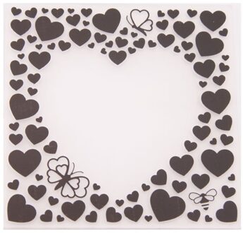 Liefde Hartvormige Embossing Mappen Template Craft voor DIY Scrapbooking Kaarten Maken Fotoalbum Decor Bruiloft Decoratie 1PC