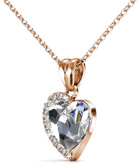 Liefdeshangers - Roségoud en kristal - One Size