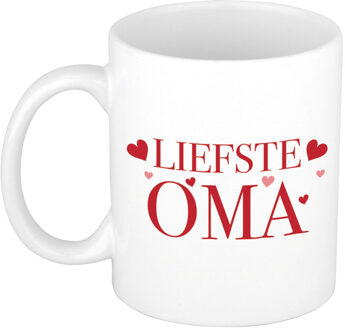 Liefste oma cadeau mok / beker wit - cadeau verjaardag - feest mokken Multikleur