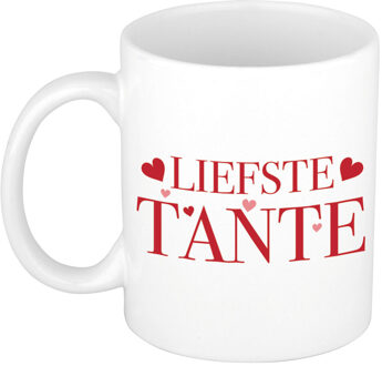 Liefste tante cadeau mok / beker wit - cadeau verjaardag - feest mokken Multikleur