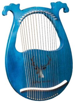 Lier Harp,16 Metalen Snaren Houten Harp Massief Hout Mahonie Lier Harp Met Stemsleutel Voor Muziek Liefhebbers Beginners,Etc