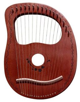 Lier Harp 16 String Harp Draagbare Kleine Harp Met Duurzaam String Muziekinstrument Stabiele Geluid Harp bruin