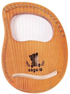 Lier Harp,16 String Harp Heptachord Mahonie Loog Harp Met Stemsleutel Voor Muziek Liefhebbers Beginners