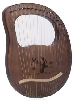 Lier Harp 16 String Harp Heptachord Mahonie Loog Harp Met Stemsleutel Voor Muziek Liefhebbers Beginners
