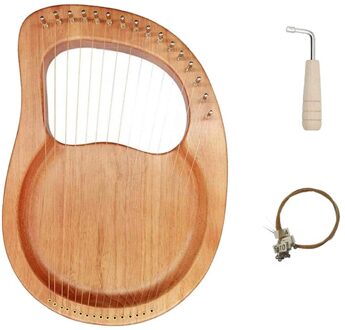 Lier Harp, 16 String Hout Body Hout Fineer Top String Instrument Lichaam Instrument Met Stemsleutel En Draagtas