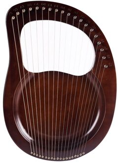 Lier Piano 19 Snaren Houten Mahonie Lier Harp Muziekinstrument Met Stemsleutel En Reserve Snaren