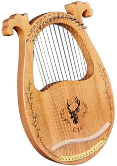 Lier Piano 19 Snaren Houten Mahonie Lier Harp Muzikale 16-String Tuning Met Reserve Snaren En Wrench Instrument X7I1 F