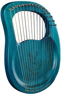 Lier Piano 19 Snaren Houten Mahonie Lier Harp Muzikale 16-String Tuning Met Reserve Snaren En Wrench Instrument X7I1