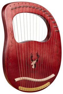 Lier Piano 19 Snaren Houten Mahonie Lier Harp Muzikale 16-String Tuning Met Reserve Snaren En Wrench Instrument X7I1