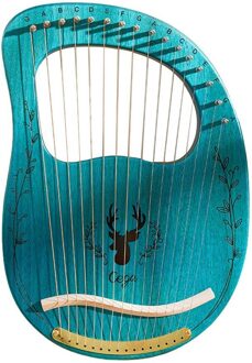 Lier Piano 19 Snaren Houten Mahonie Lier Harp Muzikale 16-String Tuning Met Reserve Snaren En Wrench Instrument X7I1
