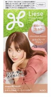 Liese Creamy Bubble Hair Color For Black Hair Chocolate Brown - 115ml