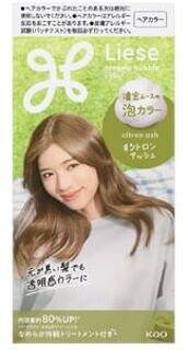 Liese Creamy Bubble Hair Color For Black Hair Citron Ash - 115ml