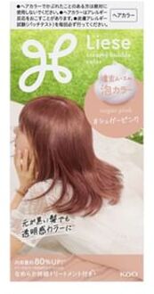 Liese Creamy Bubble Hair Color For Black Hair Sugar Pink - 115ml