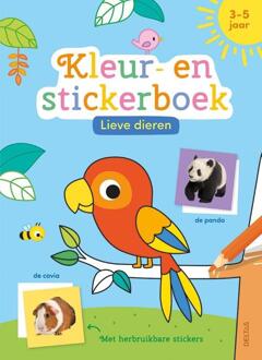 Lieve Dieren Kleur- En Stickerboek (3-5 J.) - ZNU