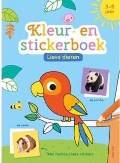 Lieve Dieren Kleur- En Stickerboek (3-5 J.) - ZNU