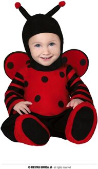 Lieveheersbeestje Baby Kostuum Rood - Zalm, Zwart