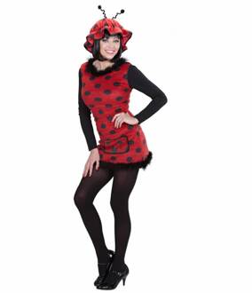 Lieveheersbeestje kostuum dames pluche Rood - Zalm