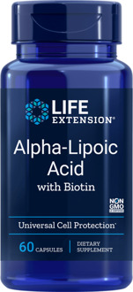 Life Extension Super Alpha-Lipoic Acid met biotine 250 Mg - 60 Capsules - Life Extension