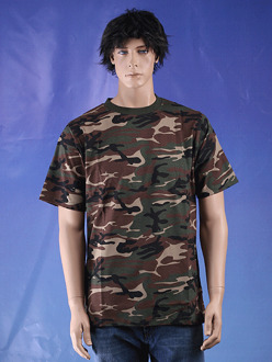 life-line Kleding Camouflage t-shirt woodland 2XL