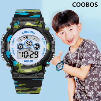 Life Waterproof Children Date Watch For Boy Girl Digital Watch LED Sports WristWatch Kids Alarm Military Watch Relogio Saat Gift