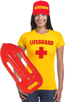 Lifeguard / strandwacht verkleed set dames - 3-delig - maat XL - Carnaval verkleedaccessoires