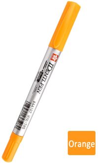 Lifemaster Sakura Identi Pen Fijne En Extra Fijne Permanente Inkt Dual Point Marker Mark Op Alles 8 Kleur Beschikbaar Oranje