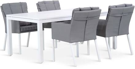 Lifestyle Parma/Concept 180 cm dining tuinset 5-delig Wit