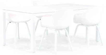 Lifestyle Salina/Concept 180 cm dining tuinset 5-delig Wit