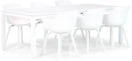 Lifestyle Salina/Concept 220 cm dining tuinset 7-delig Wit