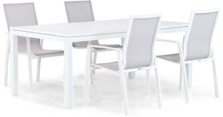 Lifestyle Ultimate/Concept 180 cm dining tuinset 5-delig Wit