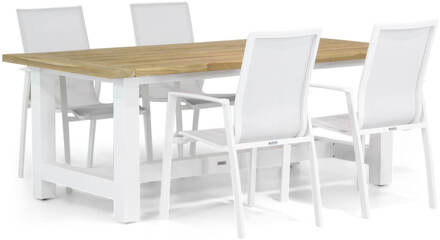 Lifestyle Ultimate/Los Angeles 200 cm dining tuinset 5-delig Wit
