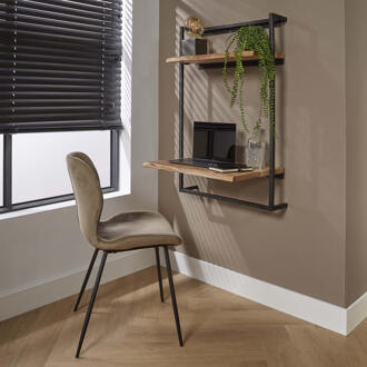 LifestyleFurn Hangend Bureau 'Sharlie' Massief Acacia Massief acacia naturel