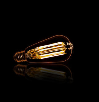 LifestyleFurn Kooldraadlamp 'Peer' E27 LED 6W goldline 14cm, dimbaar