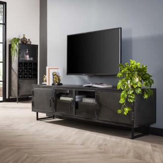 LifestyleFurn TV-meubel 'Rudi' 180cm, kleur Gun Metal - 180 cm