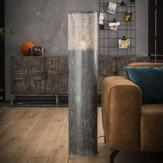 LifestyleFurn Vloerlamp 'Costas', Metaal, 120cm, kleur Grijs