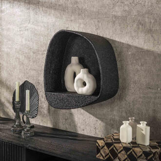 LifestyleFurn Wandplank 'Doria' Metallic, 48 x 43cm Grijs - 43 cm