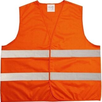 Lifetime 1x Neon oranje veiligheidsvest voor volwassenen - Veiligheidshesje