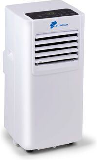 Lifetime Air Mobiele Airco - Airconditioning, Luchtontvochtiger en Ventilator - Luchtkoeler met Afvoerslang - tot 16m2 Wit