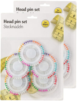 Lifetime Kopspelden set - 400x stuks - Gekleurd - 26 mm