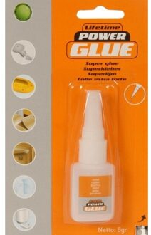 Lifetime Power glue alles lijm tube 5 gram - Secondelijm