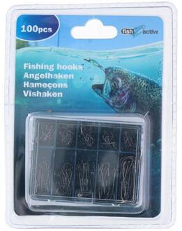 Lifetime Vishaak assortiment in 5 maten 100-delig zwart