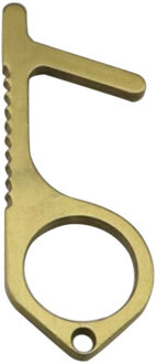 Lift Knop Contactloze Tool De Veilige En Gemakkelijke Manier Om Avoide Ziektekiemen-Contactloze No-Touch Beschermen Veiligheid Isolatie messing Key F