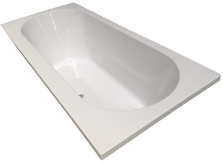 Ligbad inbouw Wiesbaden Portus RD 180*80*49 cm wit DUO