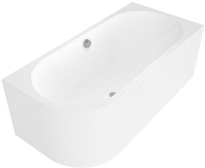 Ligbad Polysan Astra 160x75x60 cm Asymmetrisch Rechts Wit